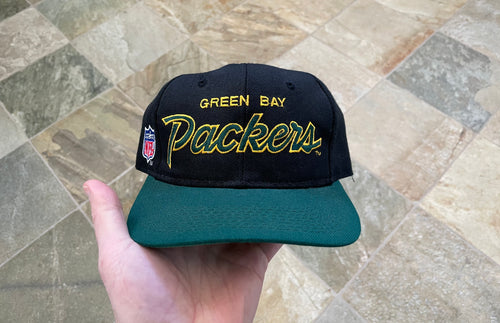 Vintage Green Bay Packers Sports Specialties Script Snapback Football Hat