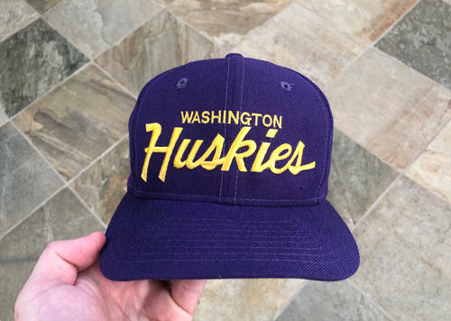 Vintage Washington Huskies Sports Specialties Script Snapback College Hat