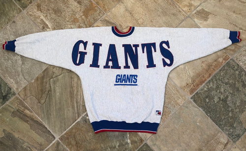Vintage New York Giants Legends Spell Out Football Sweatshirt, Size Large / XL