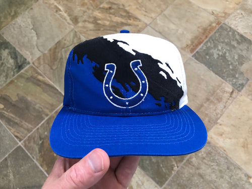 Vintage Indianapolis Colts Logo 7 Splash Snapback Football Hat