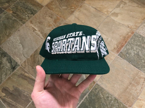 Vintage Michigan State Spartans Sports Specialties Grid Snapback College Hat