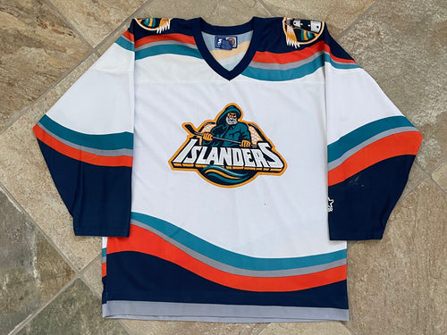 Vintage New York Islanders Starter Fisherman Hockey Jersey, Size Large