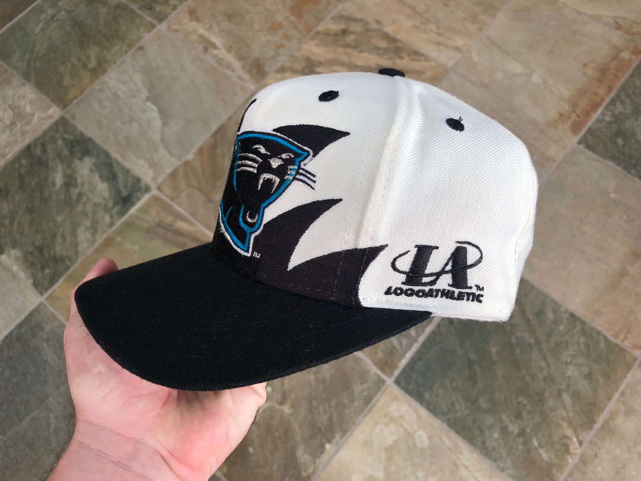 Vintage Carolina Panthers Logo Athletic Sharktooth Snapback