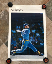 Load image into Gallery viewer, Vintage Milwaukee Brewers Sal Bando MLB Baseball Poster