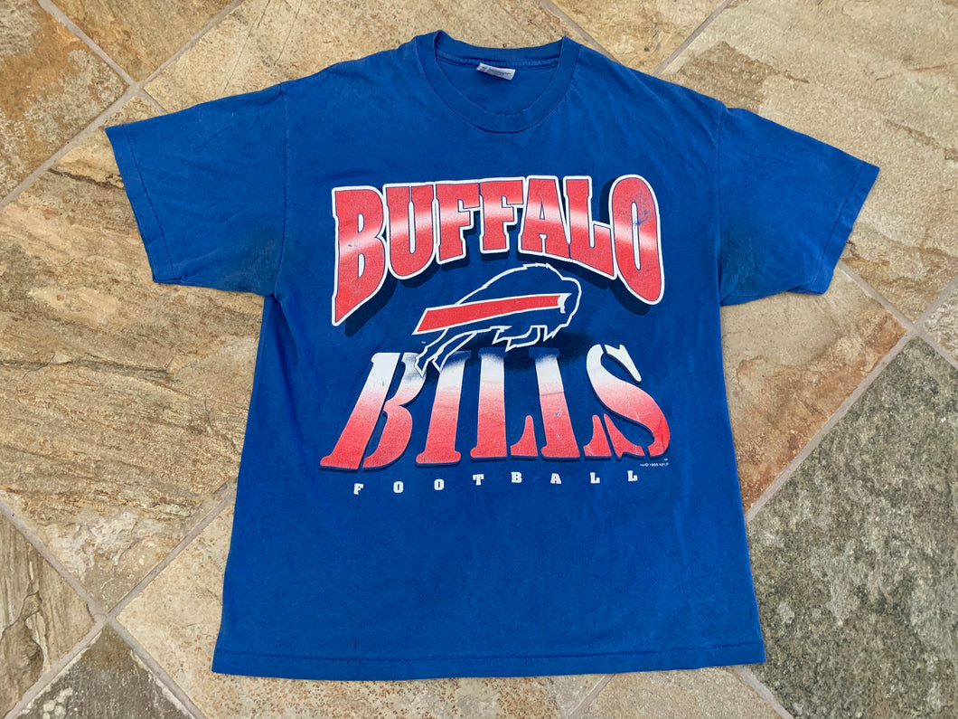 Vintage Buffalo Bills Big Logo Football Tshirt, Size Large