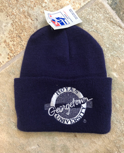 Vintage Georgetown Hoyas The Game Circle Logo Beanie College Hat