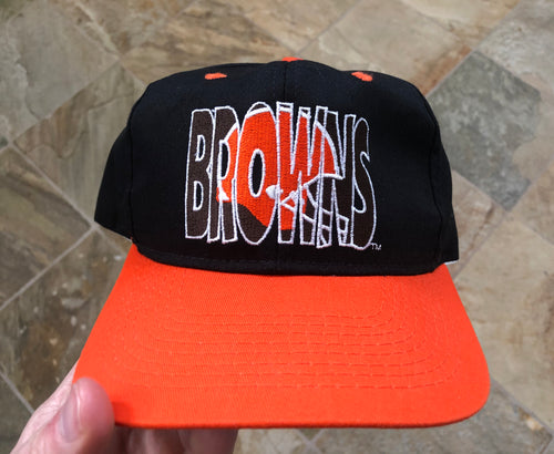 Vintage Cleveland Browns NFL Game Day Leather Strapback Football