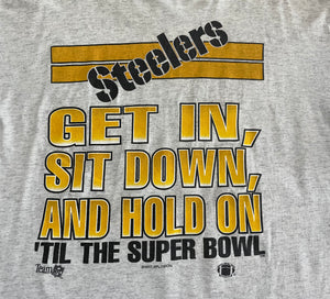 Vintage Pittsburgh Steelers Shirt Xplosion Football Tshirt, Size XL