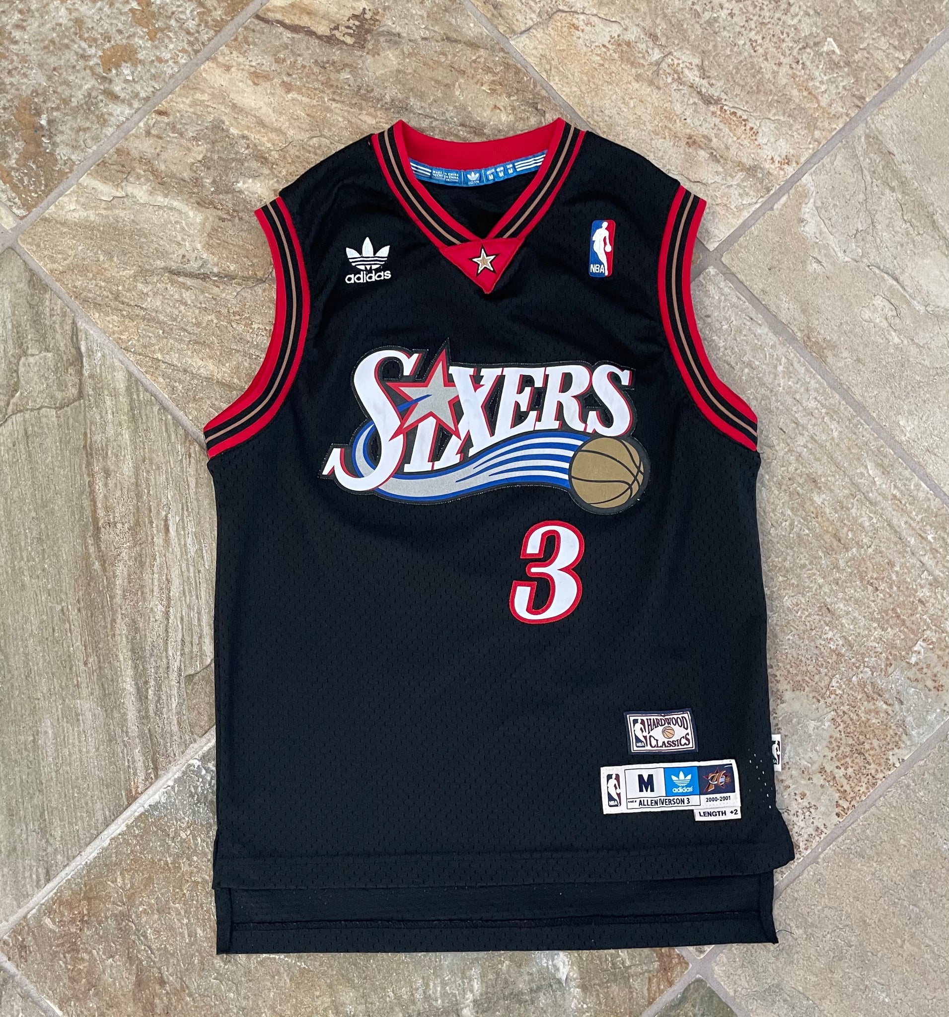 Philadelphia 76ers Allen Iverson Adidas Basketball Jersey, Size