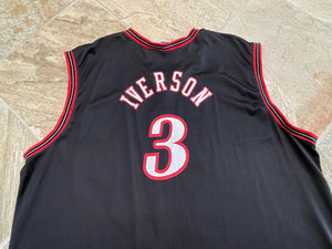 Vintage Philadelphia 76ers Allen Iverson Champion Basketball Jersey, Size 52, XXL