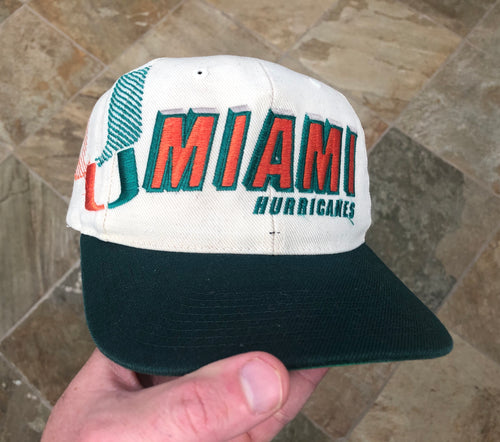 Vintage Miami Hurricanes Sports Specialties Shadow Snapback College Hat