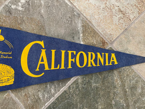 Vintage California Cal Bears Memorial Stadium 60s College Football Pennant