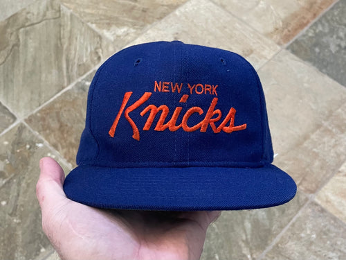 Vintage New York Knicks Sports Specialties Script Snapback Basketball Hat