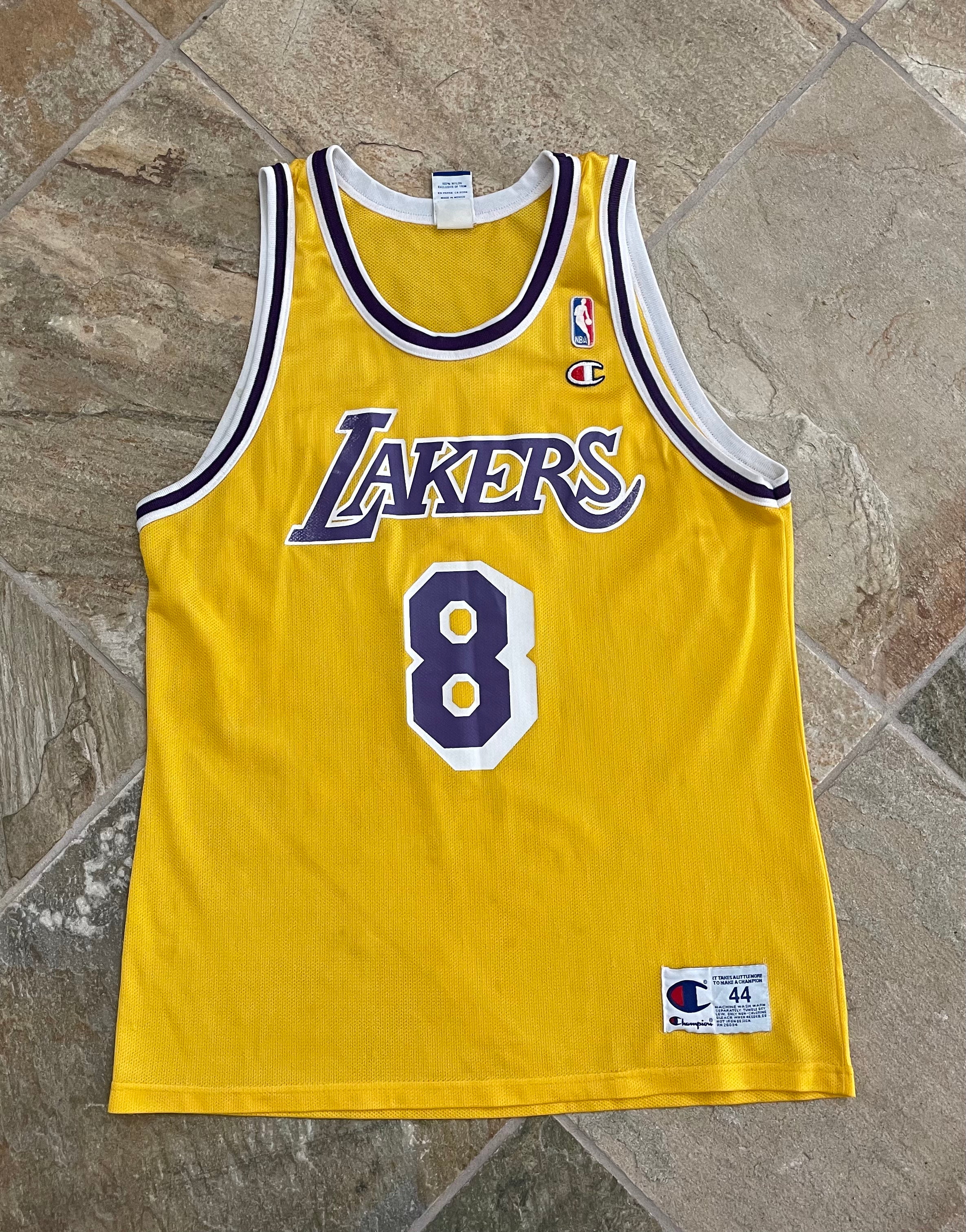 Authentic Kids Champion Kobe Bryant Jersey XL Gold NBA Lakers