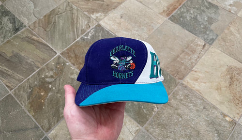 Vintage Charlotte Hornets Drew Pearson Wrap Around Snapback Basketball Hat