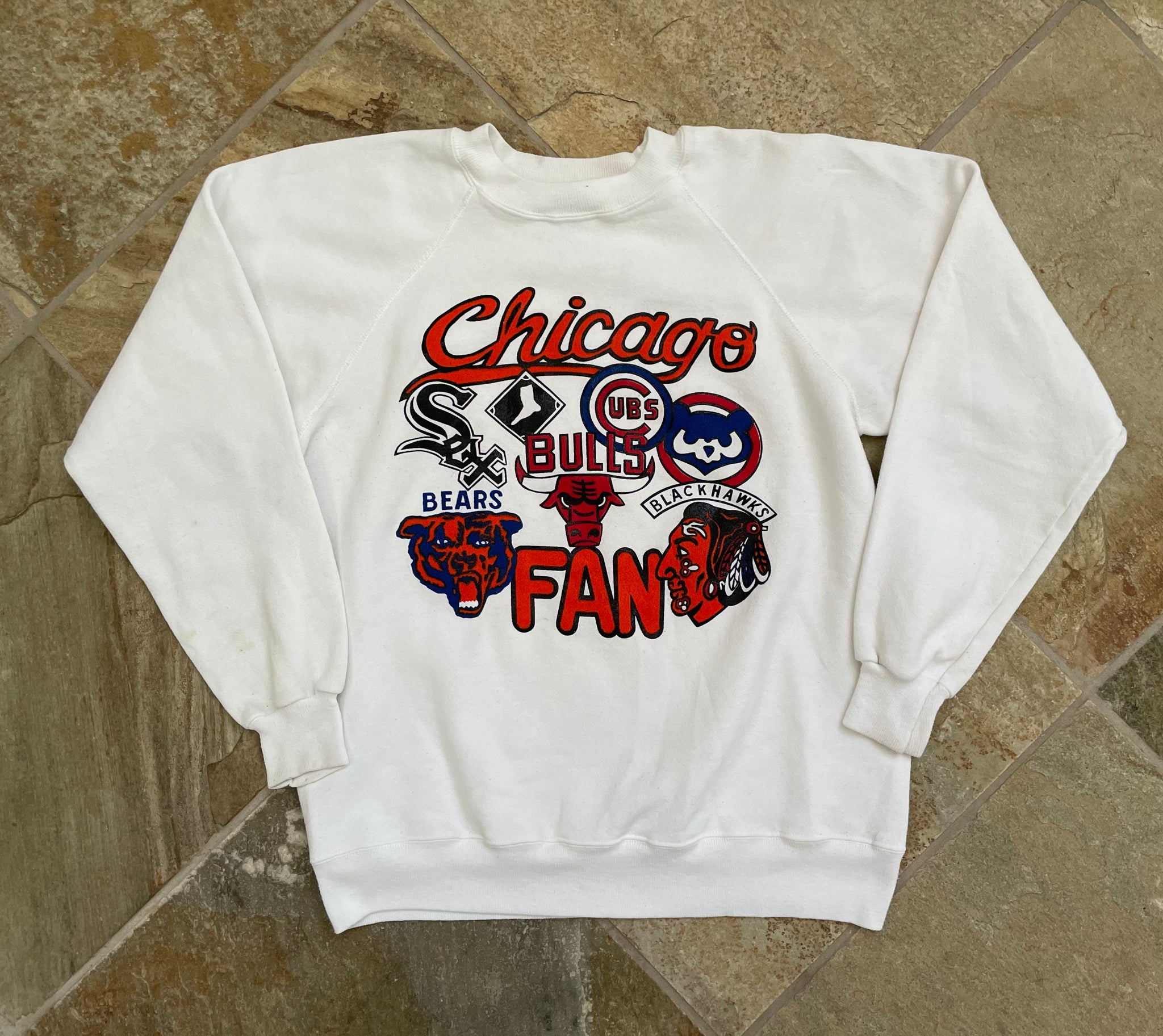 Chicago Cubs BABY BEAR Retro MLB Crewneck Sweatshirt