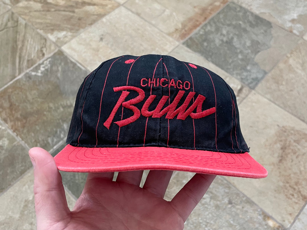 Vintage Chicago Bulls Script Snapback Basketball Hat