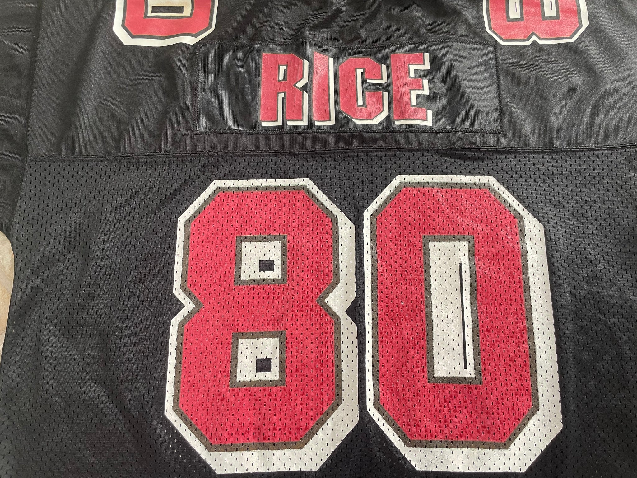 Jerry Rice Jersey San Francisco 49ers Starter Black Alternate Size