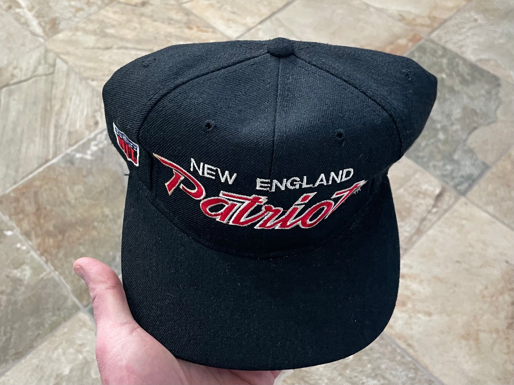 Vintage New England Patriots Sports Specialties Script Snapback