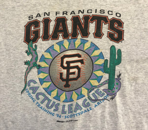 Vintage San Francisco Giants 1994 Spring Training Baseball Tshirt, Size XXL