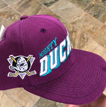 Load image into Gallery viewer, Vintage Anaheim Mighty Ducks Sports Specialties Grid SnapBack Hockey Hat