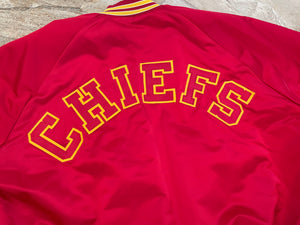 Vintage Kansas City Chiefs Chalk Line Satin Football Jacket, Size XXL