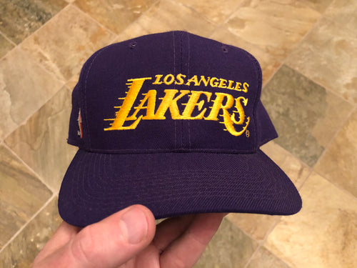 Vintage Los Angeles Lakers Sports Specialties Motion Script Snapback Basketball Hat