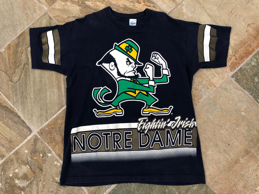 Vintage Notre Dame Fighting Irish Salem Sportswear College Tshirt, Size Large