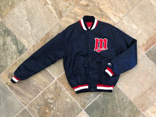 Vintage Minnesota Twins Starter Satin Baseball Jacket, Size XL