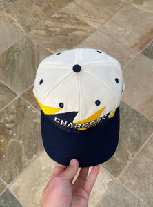 Vintage San Diego Chargers Logo Athletic Double Sharktooth Snapback Football Hat