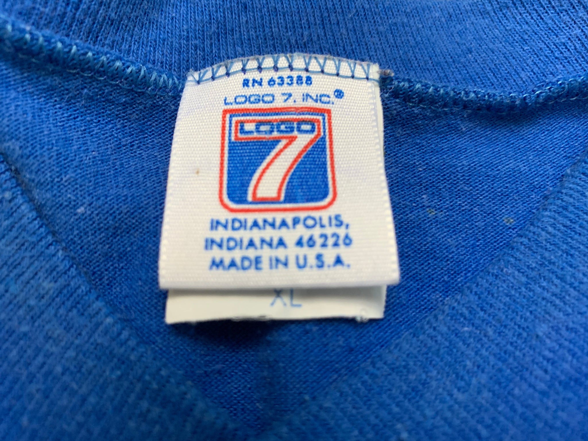 Vintage St Louis Blues NHL Hockey Logo 7 USA Blue T-Shirt - Men's XLarge XL