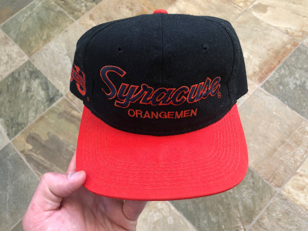 Vintage Syracuse Orangemen Sports Specialties Script SnapBack College Hat