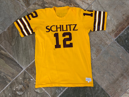 Vintage Schlitz Brewing Company Medalist Football Jersey, Size Large