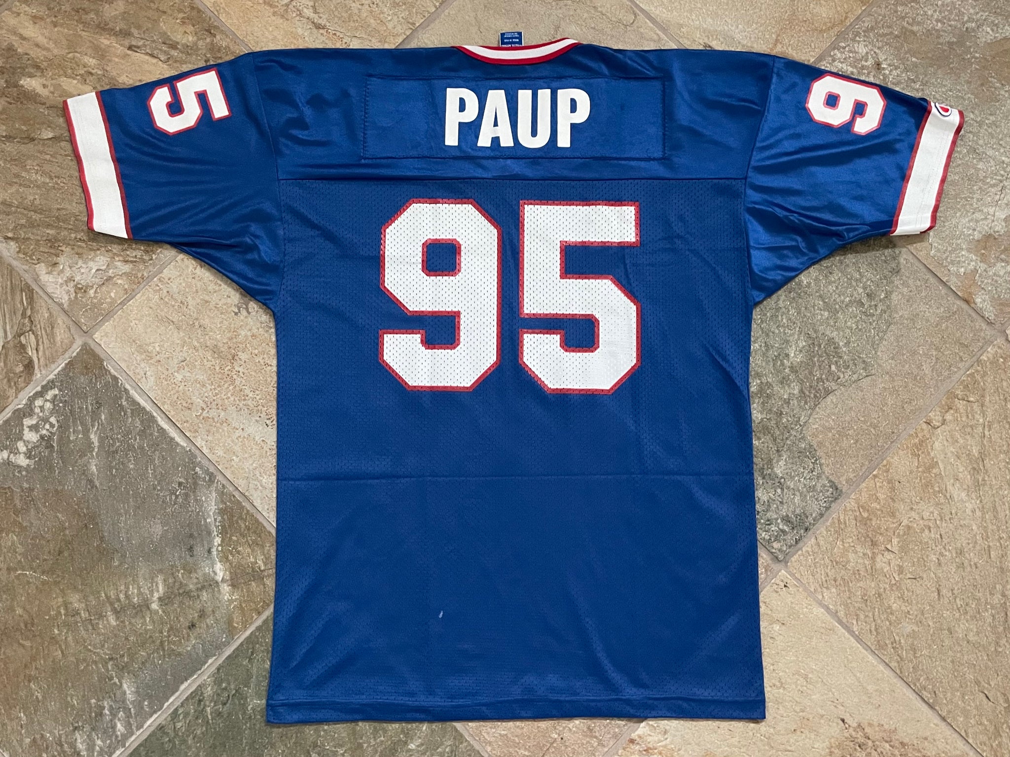 Vintage Buffalo Bills Bryce Paup Champion Jersey Size 44 (L) - ShopperBoard