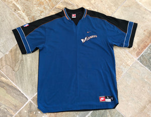Vintage Washington Wizards Nike Warm up, shooting shirt basketball jersey, Size Large