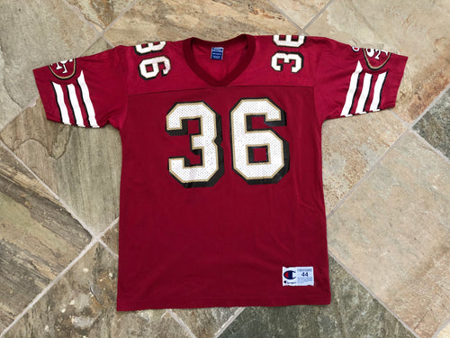 Vintage San Francisco 49ers Merton Hanks Champion Football Jersey, Size 44, Large