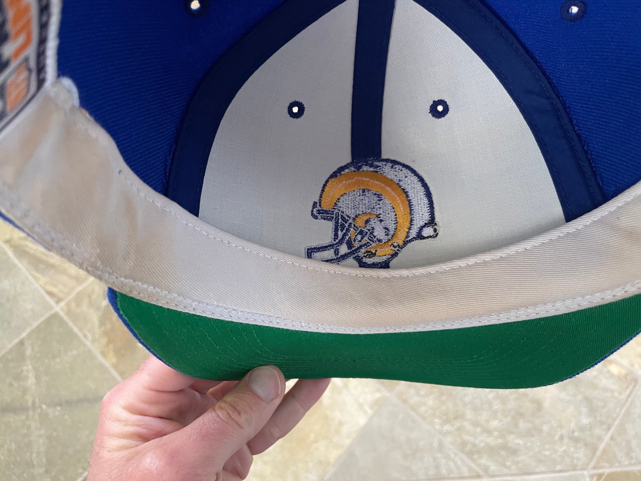Vintage St Louis Rams Snapback Hat NFL Football Missouri Los