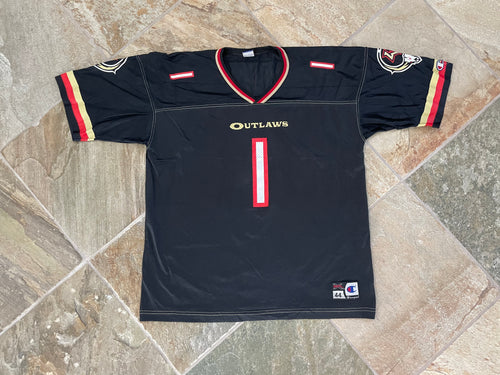 Vintage Las Vegas Outlaws XFL Champion Football Jersey, Size 44, Large