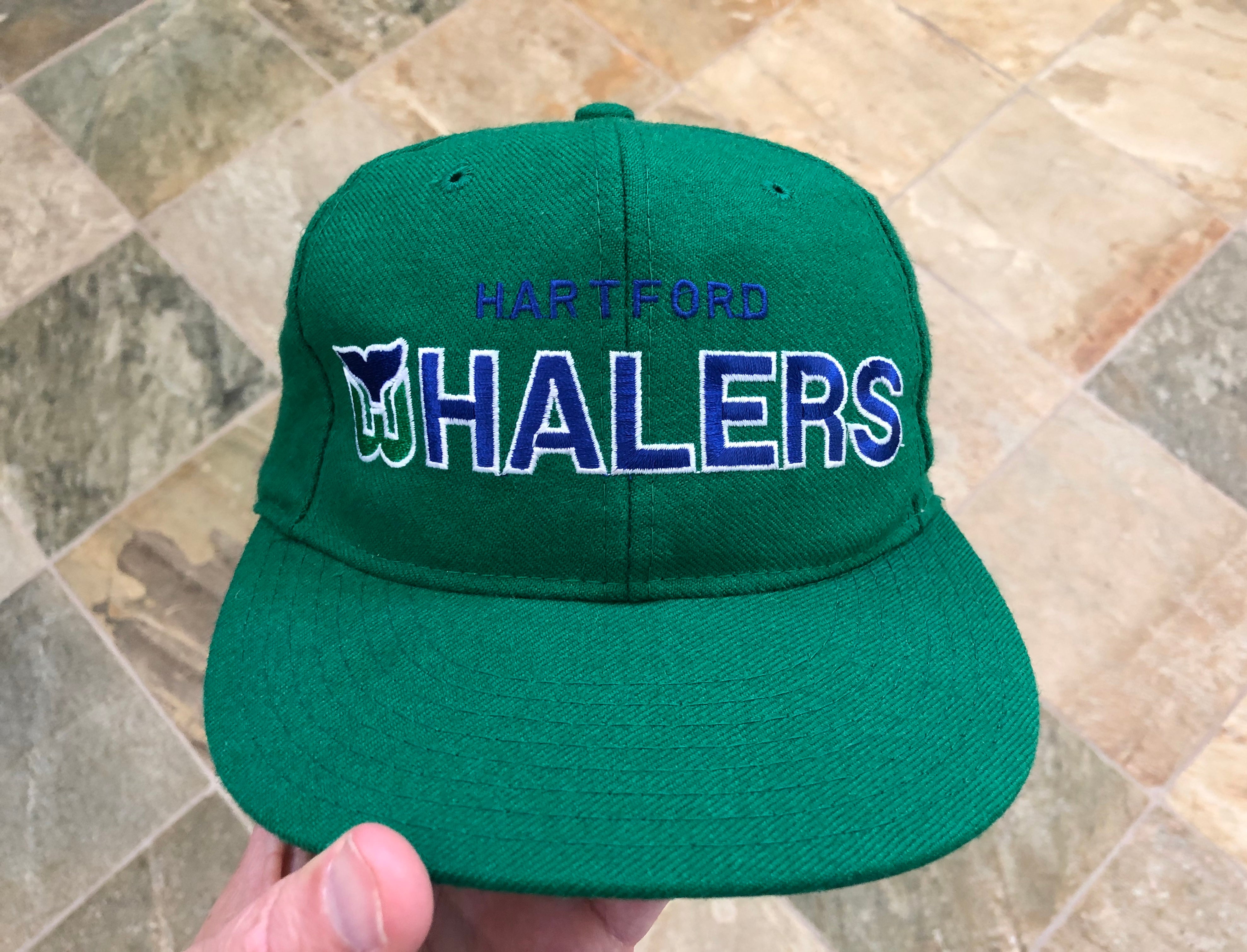 Vintage NHL Hartford Whalers Starter Hat Big Logo on - Depop