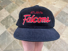 Load image into Gallery viewer, Vintage Atlanta Falcons Sports Specialties Corduroy Script Snapback Football Hat