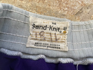 Vintage Washington Huskies Game Worn Sand Knit College Basketball Shorts, Size 36