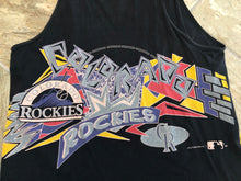 Load image into Gallery viewer, Vintage Colorado Rockies Lightning Bolt Tank Top Baseball TShirt, Size Large