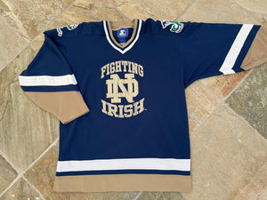 Vintage Notre Dame Fighting Irish Starter Hockey College Jersey, Size Large