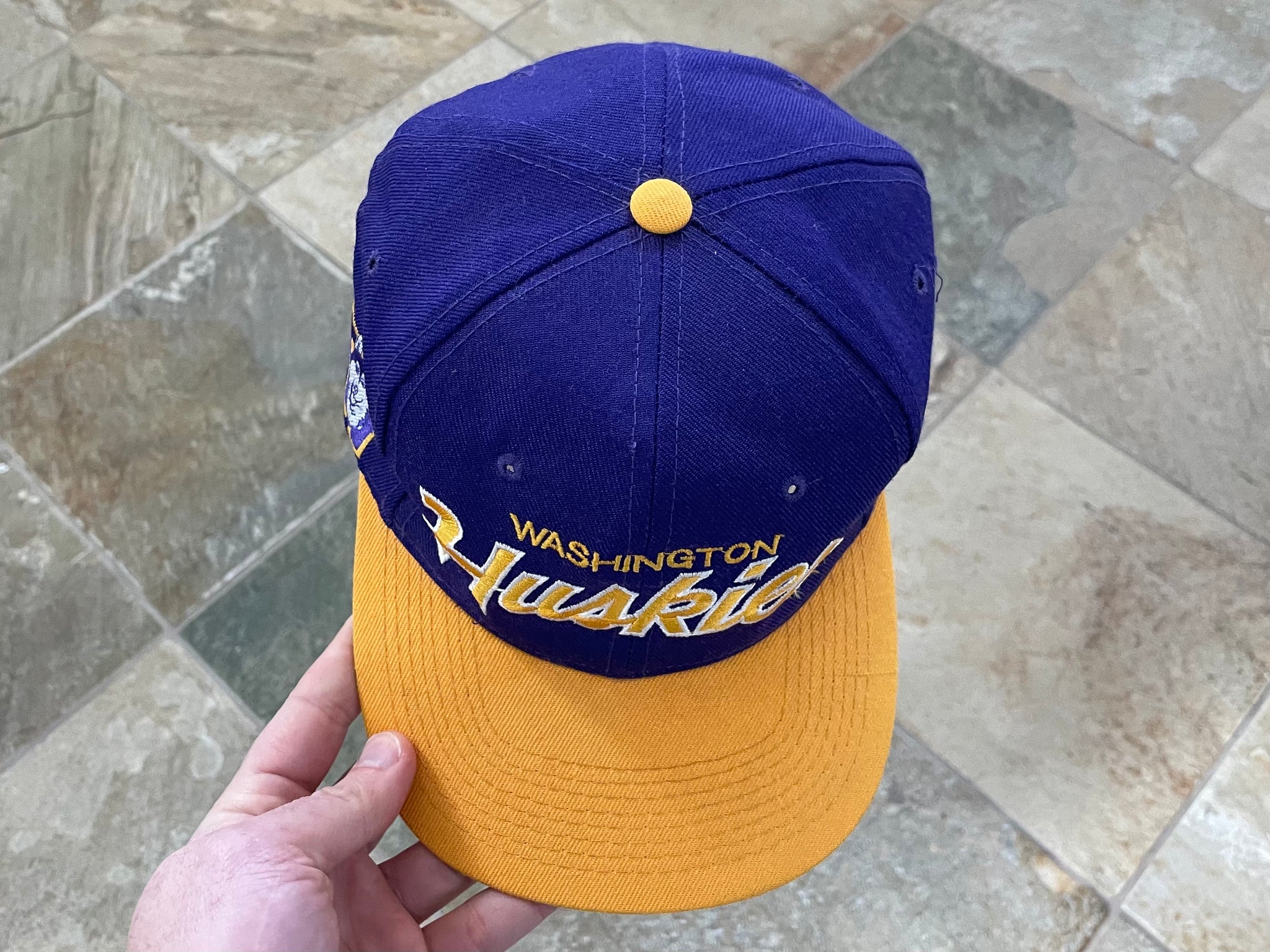 Vintage 90s Washington Capitals Sports Specialties Script Snapback Hat Cap  NHL
