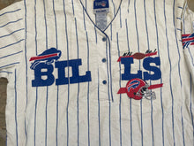 Load image into Gallery viewer, Vintage Buffalo Bills Pinstripe Sleep Pajama Football Tshirt, Size Large