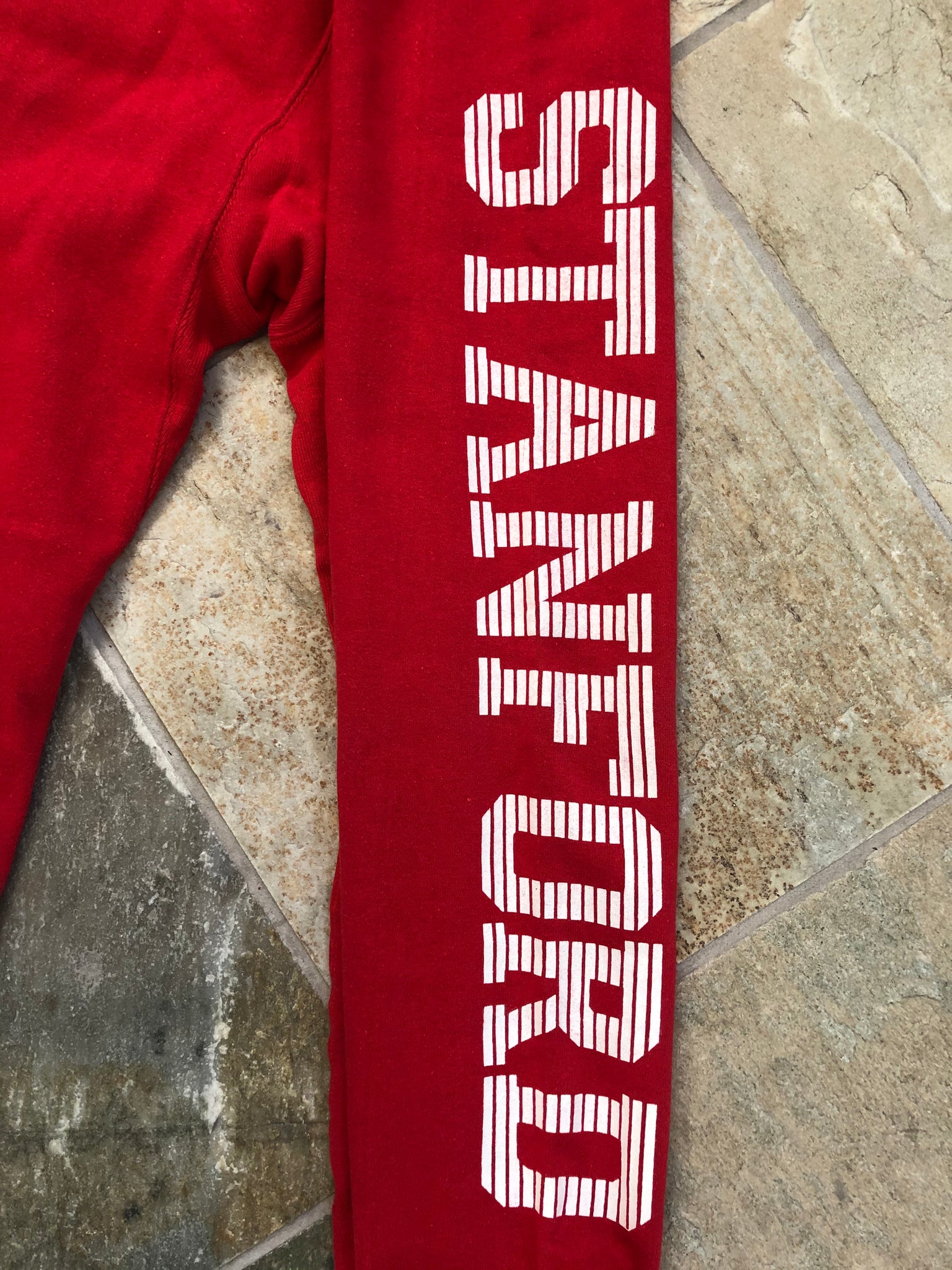 Vintage 1990s Stanford University Sweatshirt Graphic Spell Out Pull Over  Hoodie