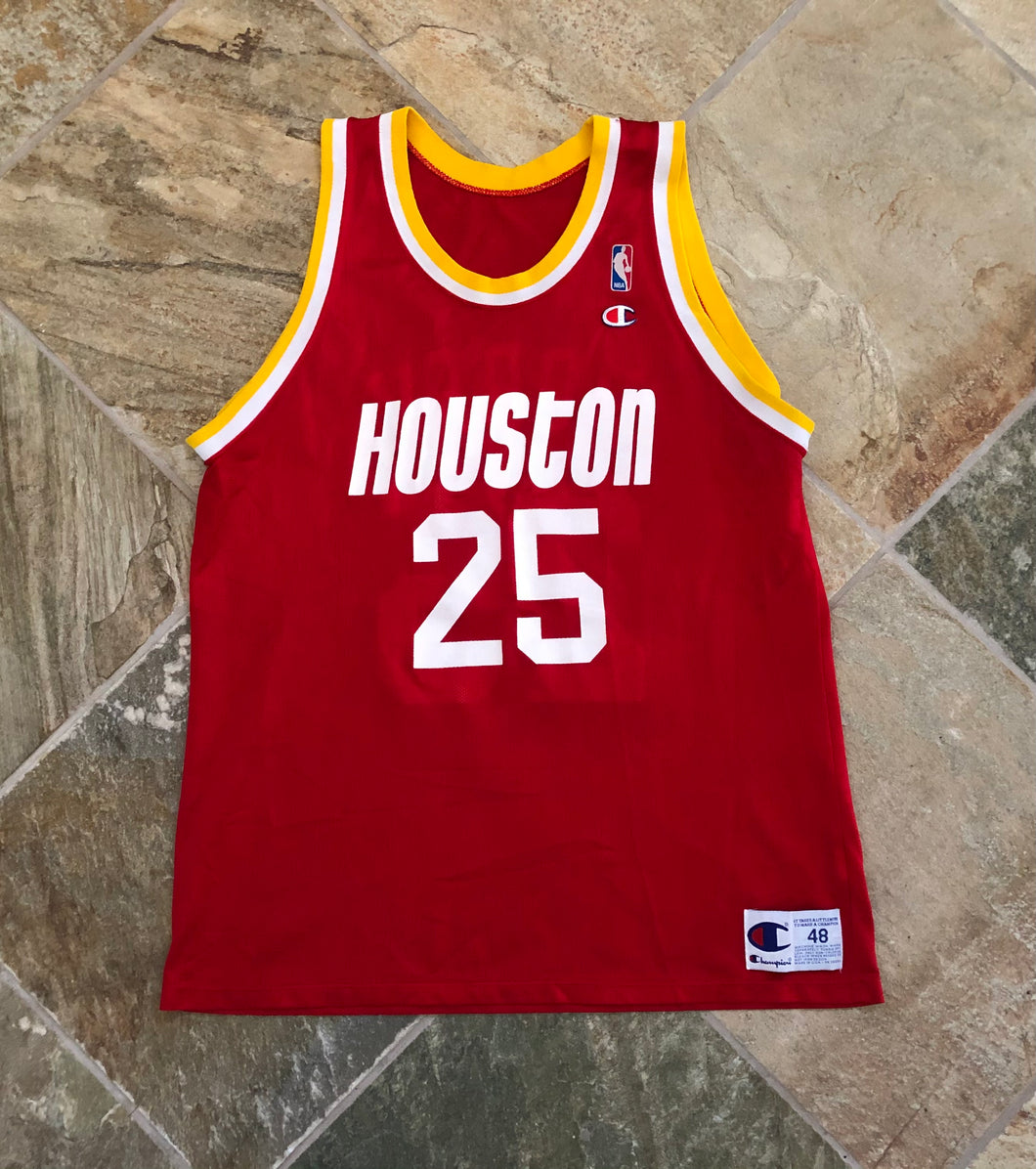 Vintage Houston Rockets Robert Horry Champion Basketball Jersey, Size 48, XL