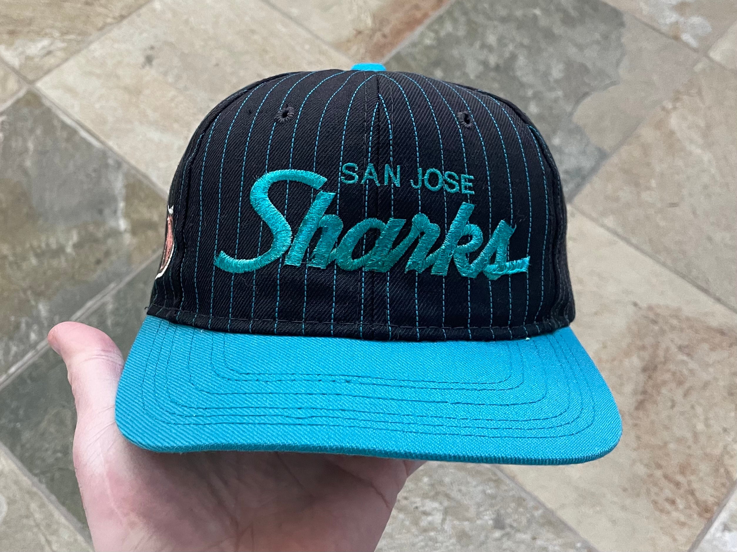 Vintage San Jose Sharks Sports Specialties Shadow Snapback Hockey Hat –  Stuck In The 90s Sports