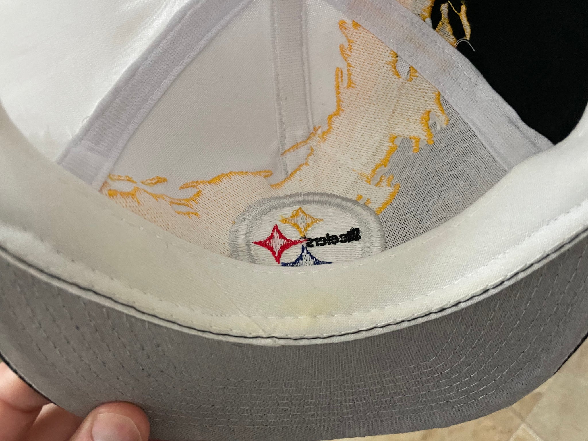 90s Steelers Logo Athletics Splash Snapback