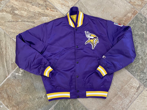 Vintage Minnesota Vikings Starter Satin Football Jacket, Size Medium